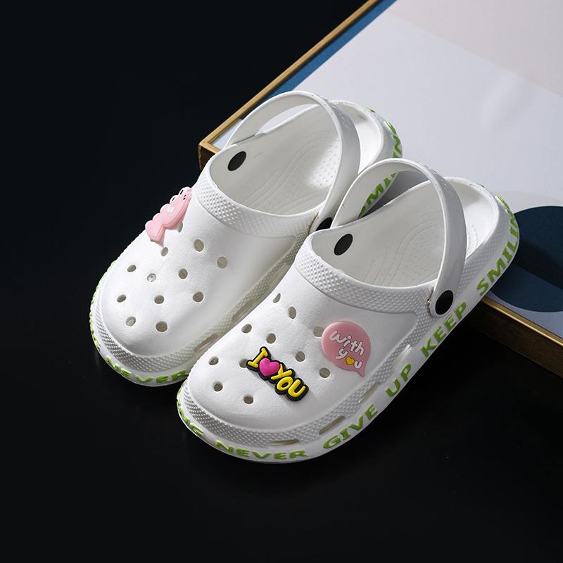 Neue Rafting-Schuhe Hausschuhe Damen Sommer einfarbige Lochsandalen rutschfest Oberbekleidung Dual-Use Strand coole Hausschuhe