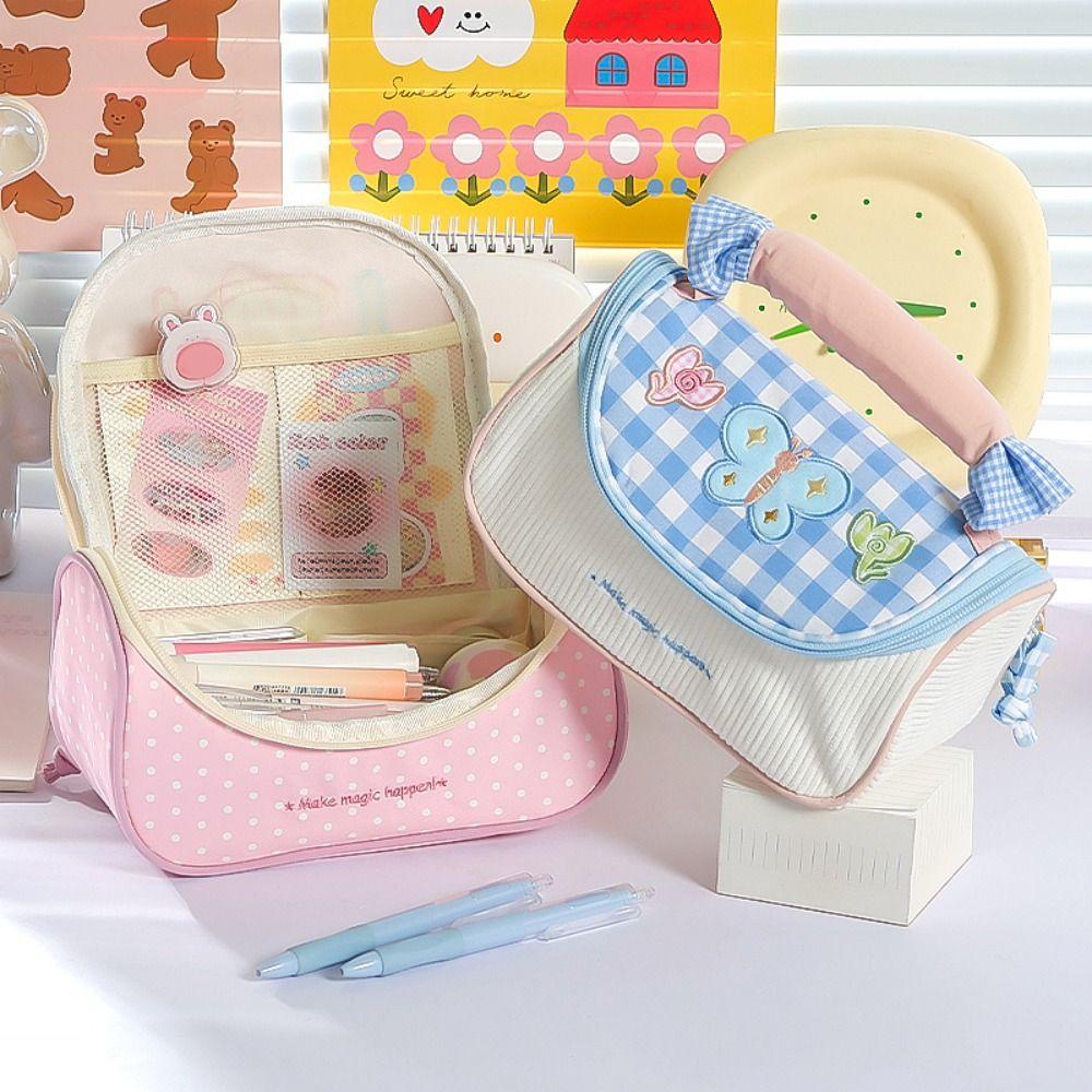 Large-capacity Pencil Case Multi-functional Stationery Pouch Portable Pen Bag  Back To School Gift
