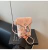 Embroidered canvas bag women's summer new fashion niche messenger bag mobile phone bag