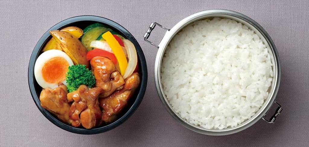 Skater Vacuum Insulated Stainless Steel Bowl-Shaped Bento Box, DX 820ml, Ultra-Lightweight, Basic, STLB3DXAG-A