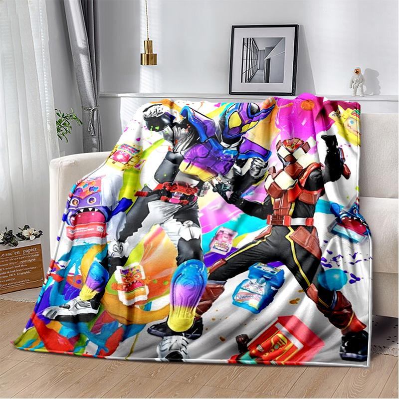 Sugar Man K-Kamen Rider GAVV Blanket Elastic Soft Candy Knight Full Storage Soft Warm Bedding Children's Gift throw blanket