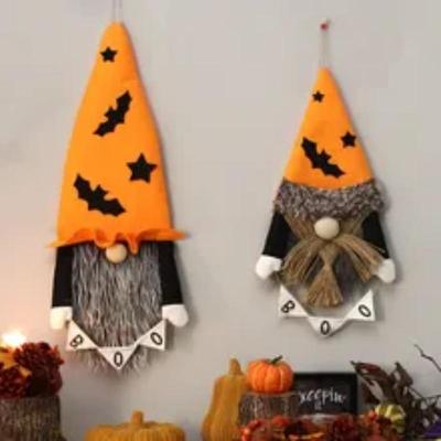 Halloween Decorative Dolls Cloth Hanging Nordic Style Faceless Old Man Halloween Hanging Flags Home Wall Door Pendant Ornament