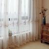 3D Embroidered Floral Tulle | Luxurious European Design | Grommet Tops, Beaded Ropes and Lace Valances | Bedrooms and Living Rooms