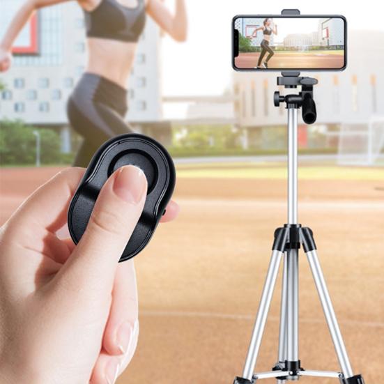 Mini Telecomando Compatibile Bluetooth a Lunga Distanza Controller Wireless a Pulsante Singolo Bastone per Selfie Otturatore per Scattare Foto