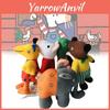 Set di peluche fatto a mano di Maisy Mouse con adorabile coccodrillo, elefante, scoiattolo e uccellino giallo per bambini e collezionisti