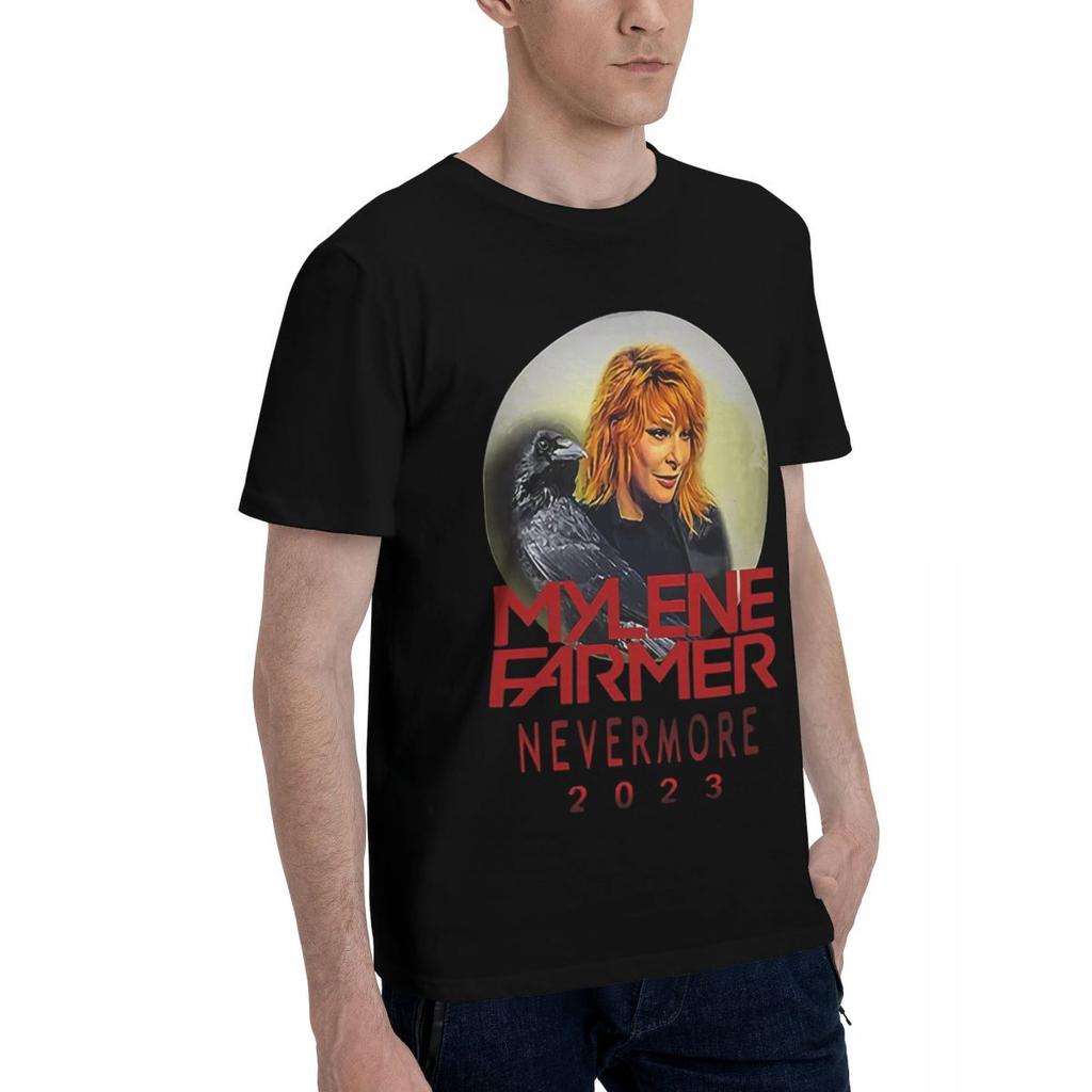 MyleneFarmer Nevermore Tour 100% Baumwolle Lässiges Atmungsaktives Bequemes T-Shirt Herrenbekleidung Marken Herrenhemd