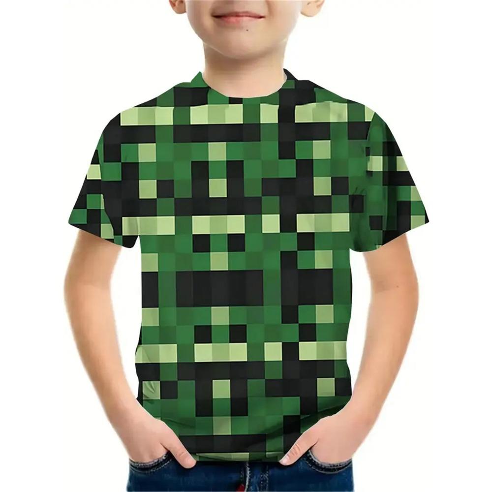 

Kids Boys Clothes Summer Round Neck T-Shirts Fashion Children Top 3D Three-Dimensional Kids Clothes Cartoon Children s T-Shirts 100