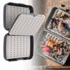 PE Double-Layer Sponge Cushion Outdoor Fishing Gear Bait Fly Hook Case Lure Storage Box