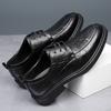 2025 New Spring and Autumn Leather Men's Shoes Breathable Business Dress Casual Shoes Men's Versatile Korean Version of High-end Leather Shoes