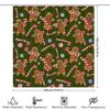 Green Shower Curtain Gingerbread Man Pattern For Christmas Decorations In Bathroom Accessories Home Living Room Decoration Suppl