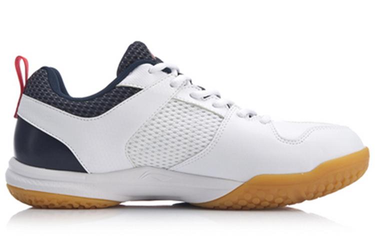 Li Ning Swirl V2 Rubber Multicolor Cushioning Slip Resistant Support Lightweight Low Top Badminton Shoes Unisex White AYTP029-3