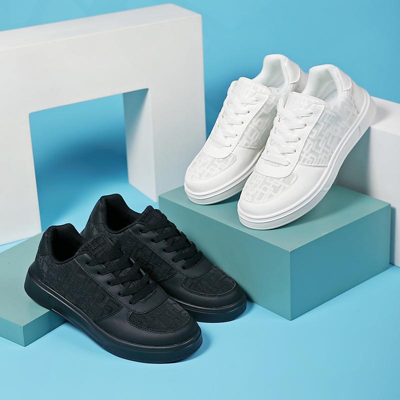 TUINANLE Damenschuhe, geometrisches Netzgewebe, atmungsaktiv, lässige Turnschuhe, Mädchen, rutschfeste Plateauschuhe