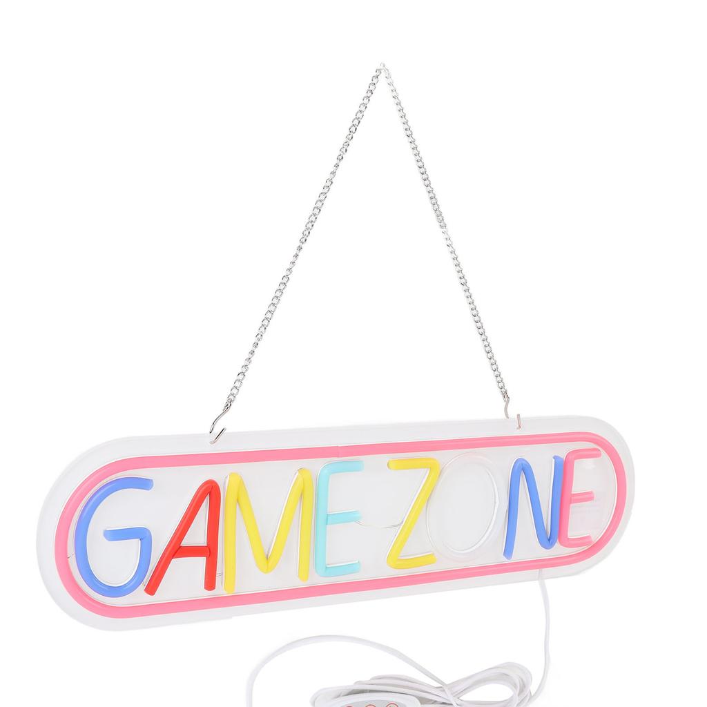 Gaming Neon Sign Colorful LED USB Powered Gaming Light Up Sign Wall Decor for Bedroom Game Room