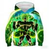 2025 Horký výprodej Trendová Hip-Hop mikina s kapucí Děti Dospělí Dragon Ball Bojový oblek 3D potisk Mikina Sportovní mikina Vrchní oblečení
