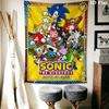 Hedgehog Sonic Cruise Wall Hanging Printed Fabric Blanket Decorative Tapestries for Bedroom Living Room Home Decor