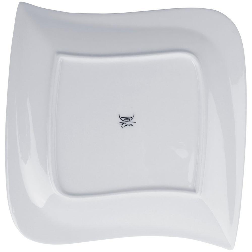 Talerz Kwadratowy Obiadowy Płytki na Obiad Przekąski Półmisek Mona 25x25 cm