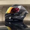 QSTK Large Head Circumference Motorcycle Helmet with Bluetooth Slot, Dual Visors, New Model Flip-Up Helmet