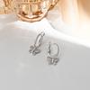 Diamond-inlaid Butterfly Earbuds Light Luxury High-end and Beautiful Earrings Earrings Niche Design Earrings