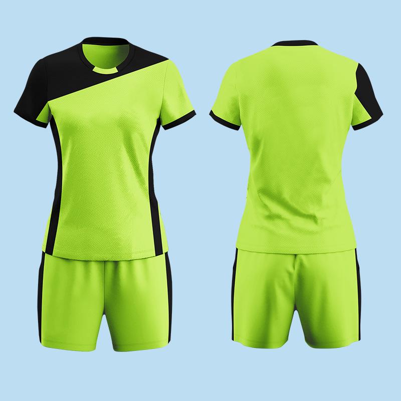 Women's & Men's Volleyball Team Uniform Set - Short-Sleeved, Professional Training Suit with Printed Numbers