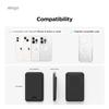 Elago Magnetic Wallet Synthetic Leather Wallet with MagSafe Card Holder and Card Storage Pocket with iPhones and Stand, Black, Slim, Anti-Magnetic,