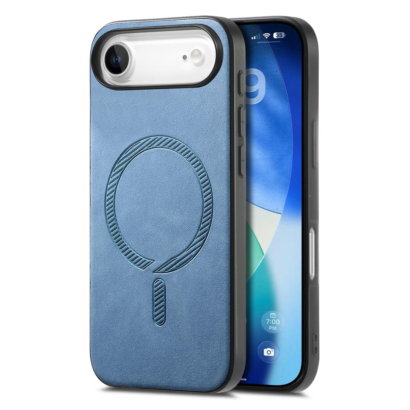 

For iPhone Air Leather Back Case Compatible with MagSafe Skin-touch Phone Cover