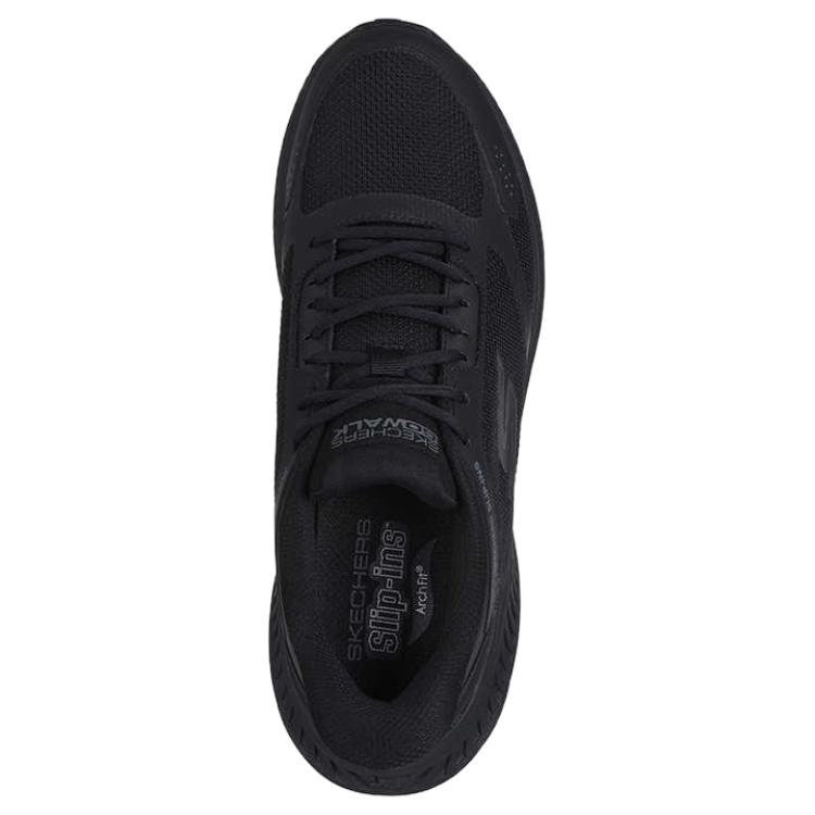 Skechers Slip Ins GO WALK 7 Men Black Low Top Running Shoes 216351-BBK