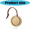 2 Round Wooden Automotive Air Fresheners Firm Wax Or Walnut For Sophisticated Look