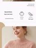 Women's Thickened Half-High Neck Cable Knit Cashmere Sweater - Soft, Versatile Autumn/Winter Pullover