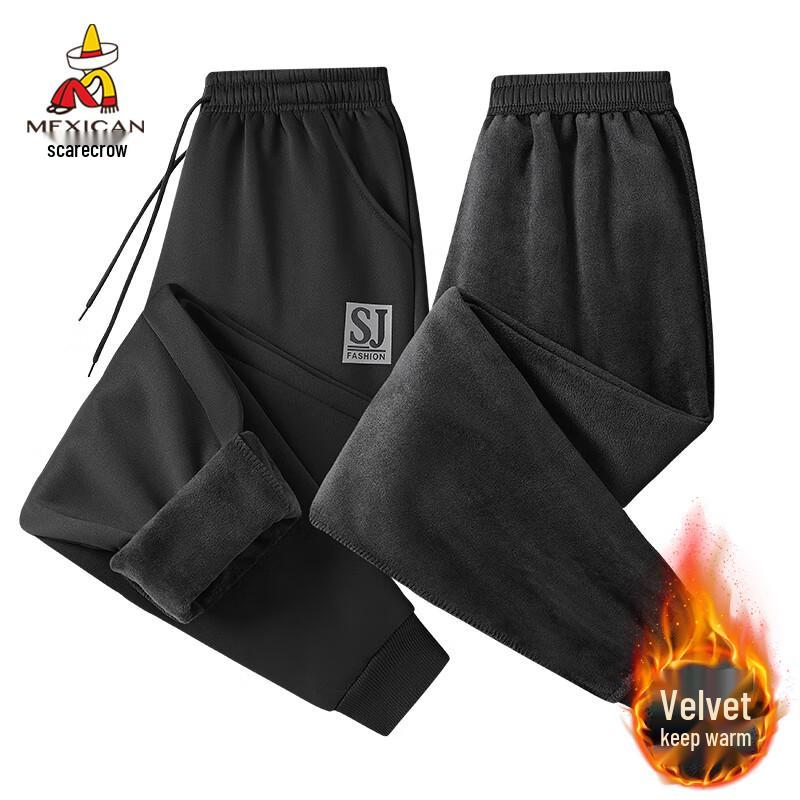 

MEXICAN Men s Fleece-Lined Casual Tapered Jogger Pants L