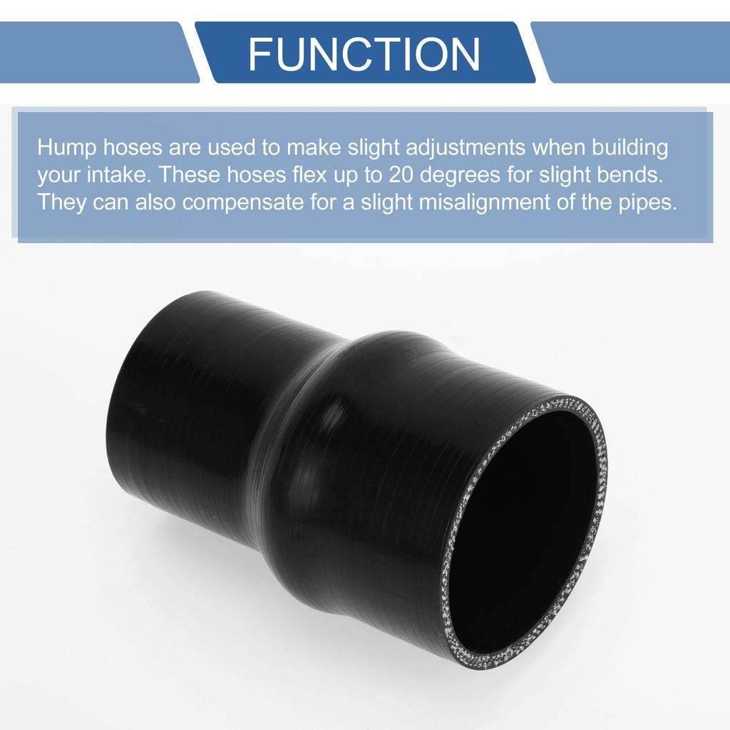 X AUTOHAUX Different Diameter Hump Silicone Hose, Silicone Hump Hose, Silicone Tube, Intercooler, Turbo,