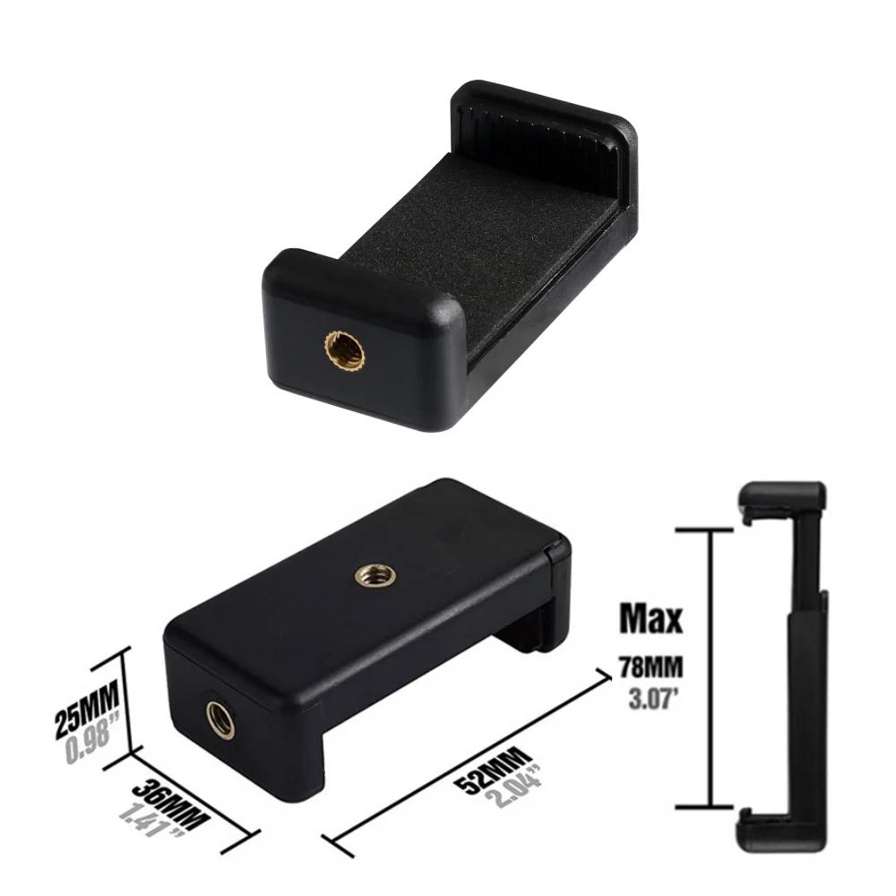 Flexibles Handy-Stativ Mini-Stativ mit Handyhalterung 1/4-20 Schraube 360 Grad schwenkbar Für Reisefotografie