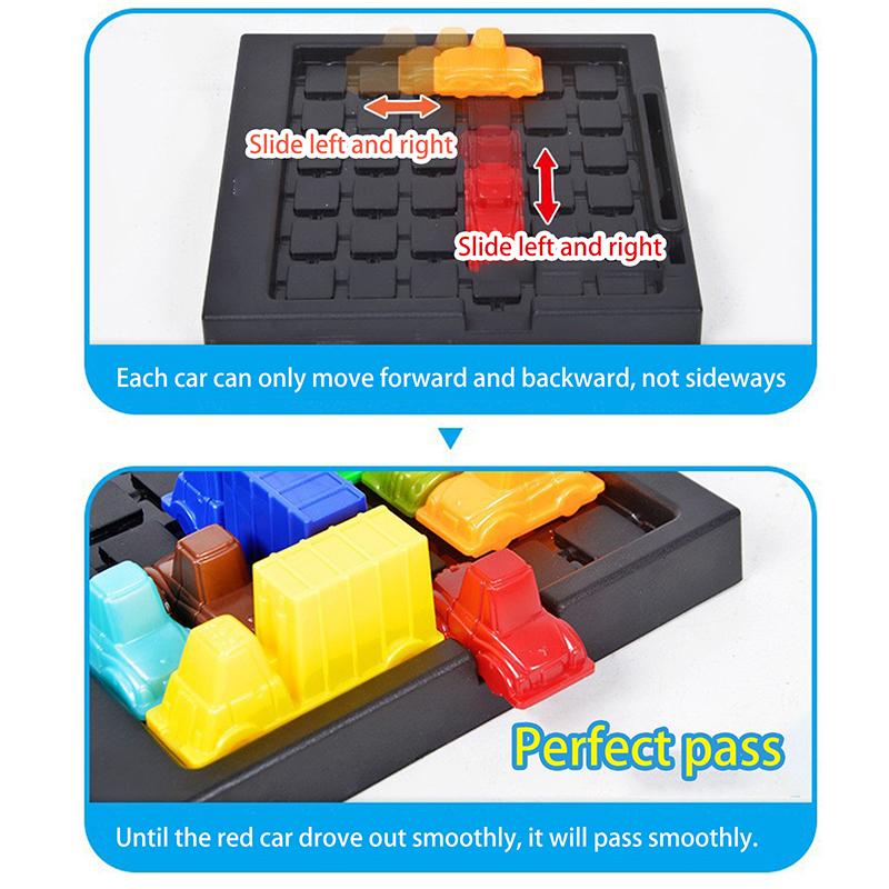 Puzzle Traffic Rush Hour Game Children'S Logical Thinking Car Educational Toys Parent-Child Parking Lot Toys Desktop Game