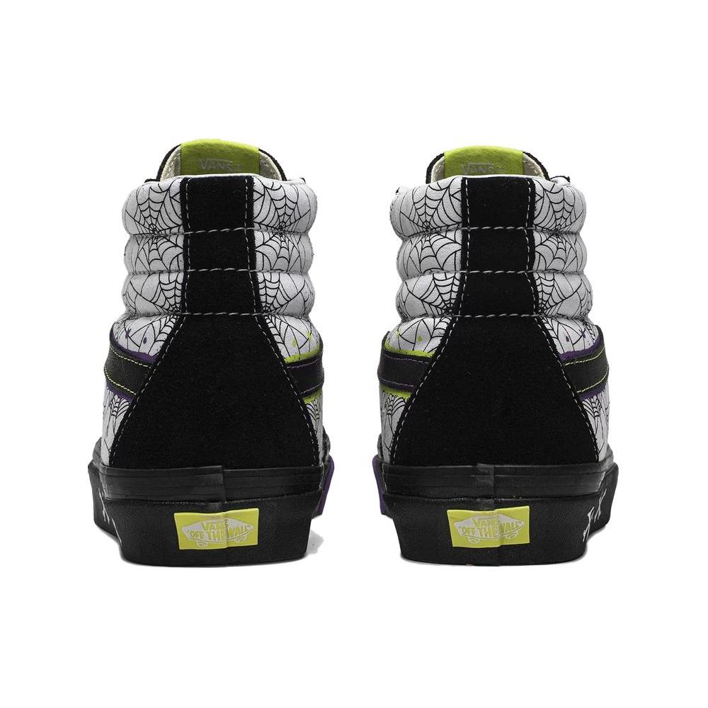 Vans Halloween X  SK8 Comfortable High-Top Skate Shoes Unisex Sneakers Black White Purple VN0A38GF00X