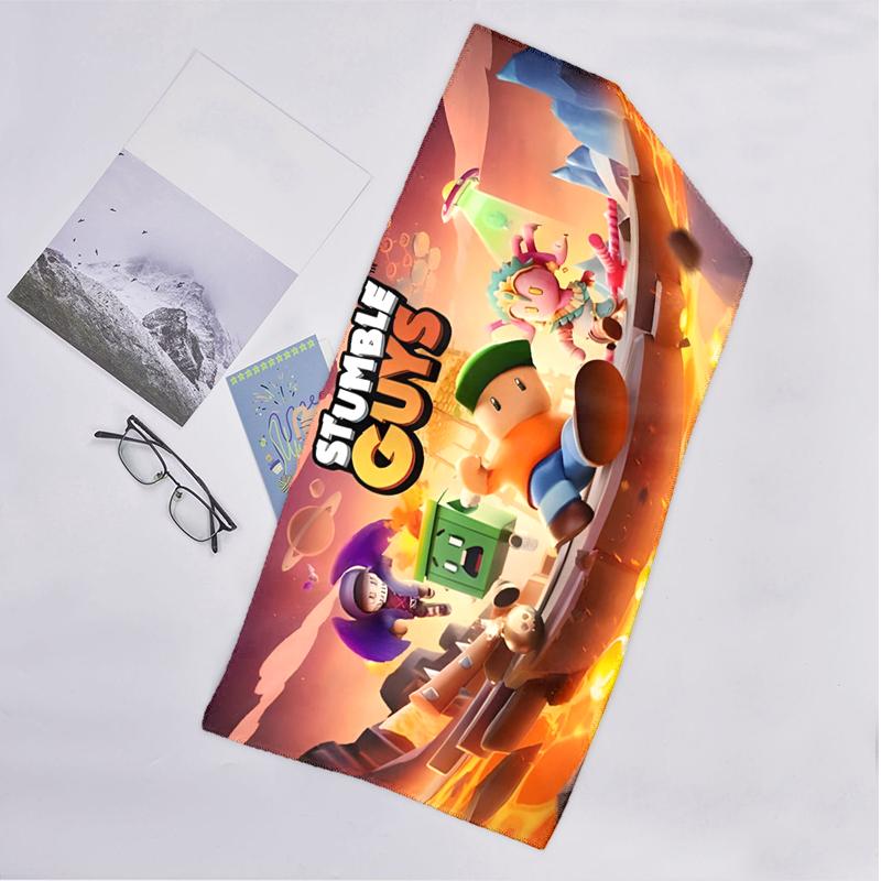 Stumble Guys Fashion Beach Towel: Ideal for Summer Adventures Soft, absorbent and quick drying suitable for swimming and bathing
