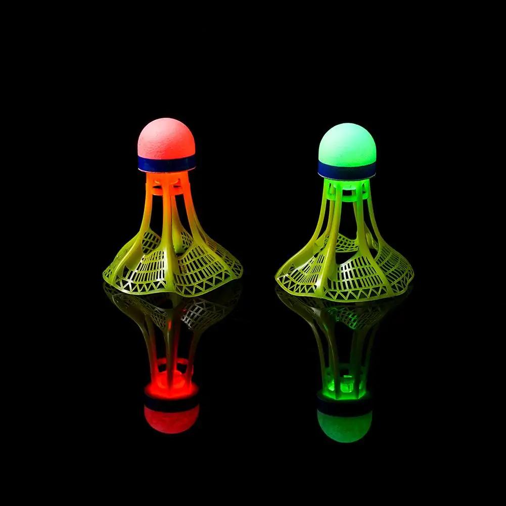 

Glow-in-the-Dark LED Badminton Shuttlecocks (1/2/5 Packs): Windproof Design for Practice & Nighttime Play