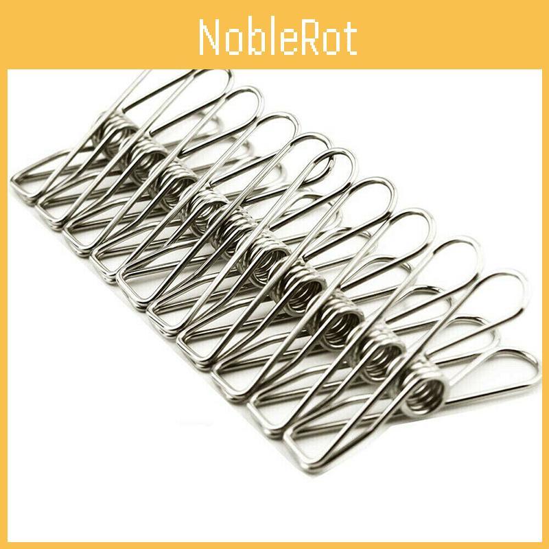 User-friendly 20x Stainless Steel Clothes Pegs With Excellent Arc Design For Secure Hanging And Drying