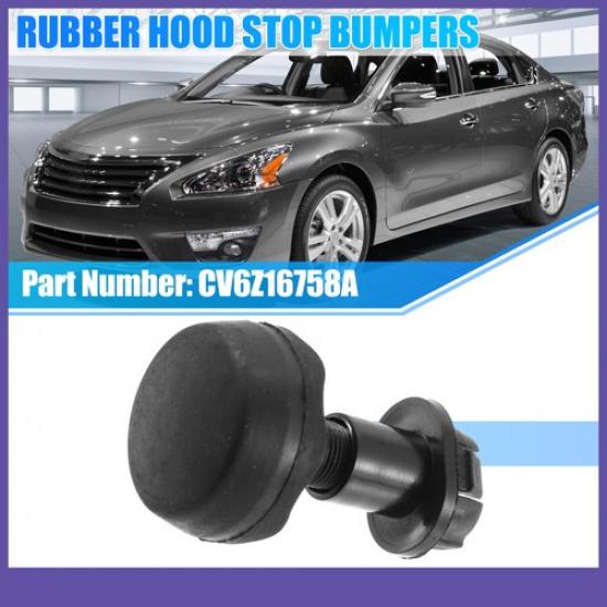 Car Hood Stop Cushion Bumper Rubber TWO  for Ford Focus 2012-2013 Black