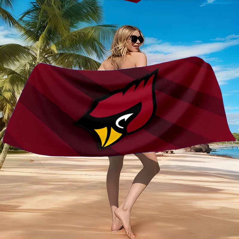 Cardinals Team Spirit Beach Towel, Quick-drying, Easy to Care for, Suitable for Both Fitness and Beach Vacations,Sports Essential