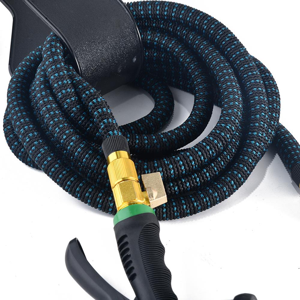 Black No-Drill Wall-Mounted Hose Storage Hook for Garden & Car Wash