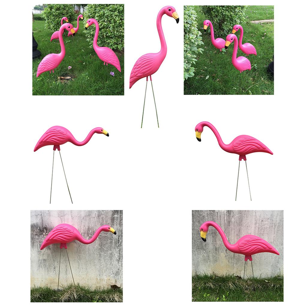 Various Lawn Ornament Pink Flamingo Ture to Nature Plastic Garden Animals Grassland Decoration Home Party Wedding Decor