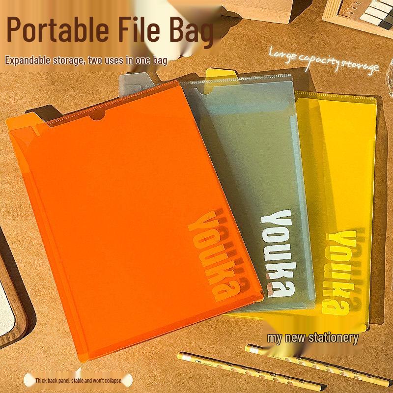 Portable A4 Document Folder with Writing Pad