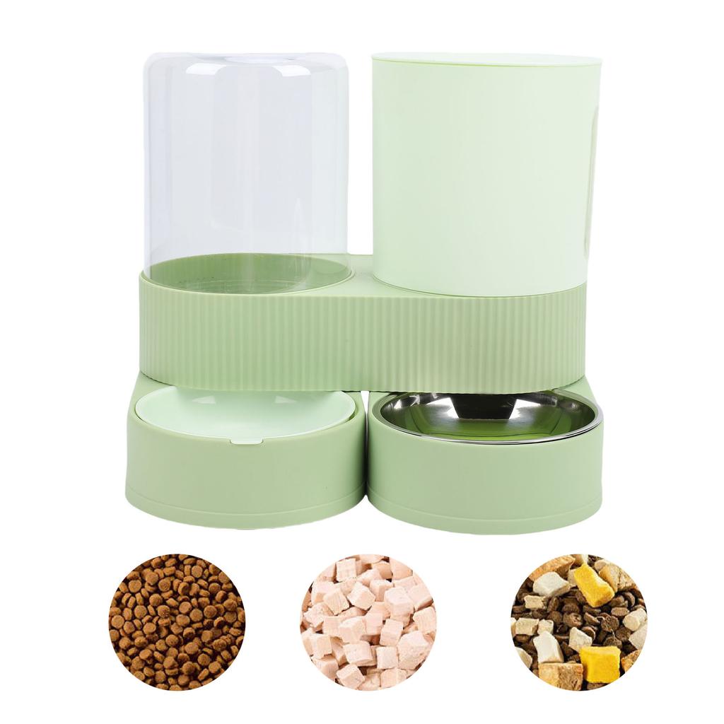2 In 1 Cat Feed and Wat Dispens Lasting Freshness Large Capacity Automatic Pet Feed for Cats Dogs