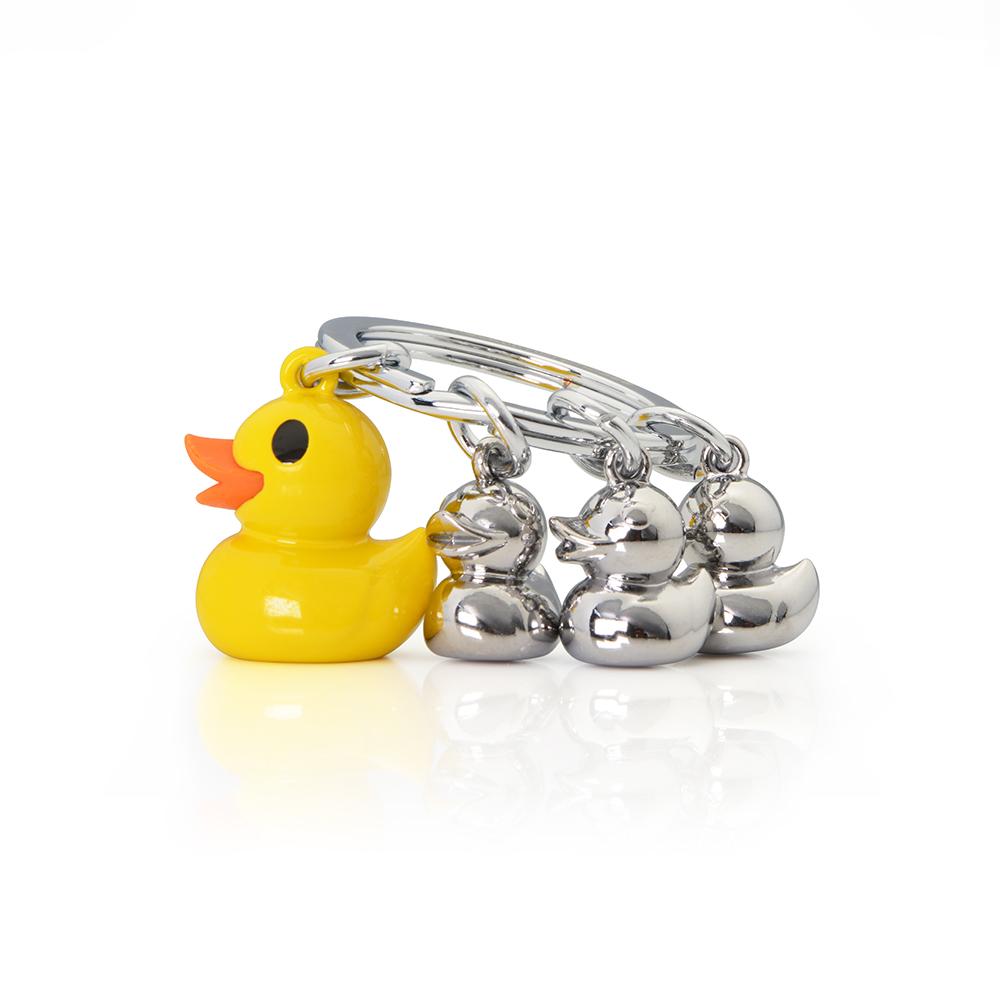 CHOCLI METALMORPHOSE COLLECTION Belgian Metal Keyring - Duck Family