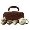 Ru Kiln Teapot & Four Cups Gift Set - Corporate Anniversary Souvenir