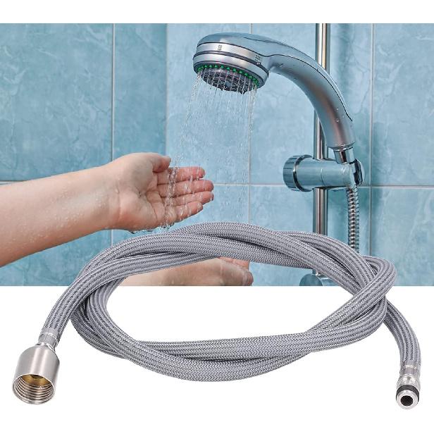 Pssopp PVC Faucet Hose, G1/2in, 1.5m, Gray, 1pc