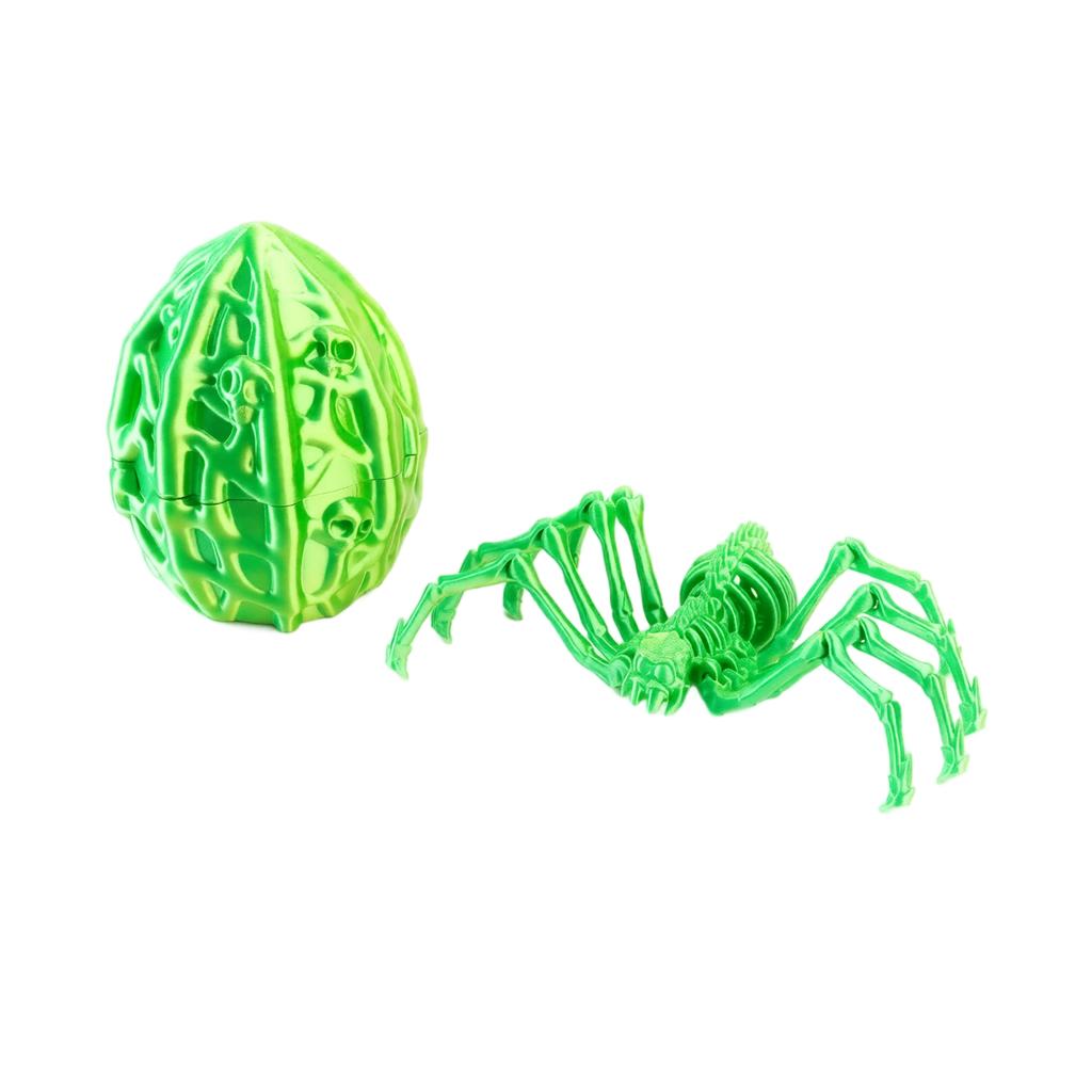 3D Printed Stretchy Egg Set - Decorative Ornament for Desk, Shelf and Home Display