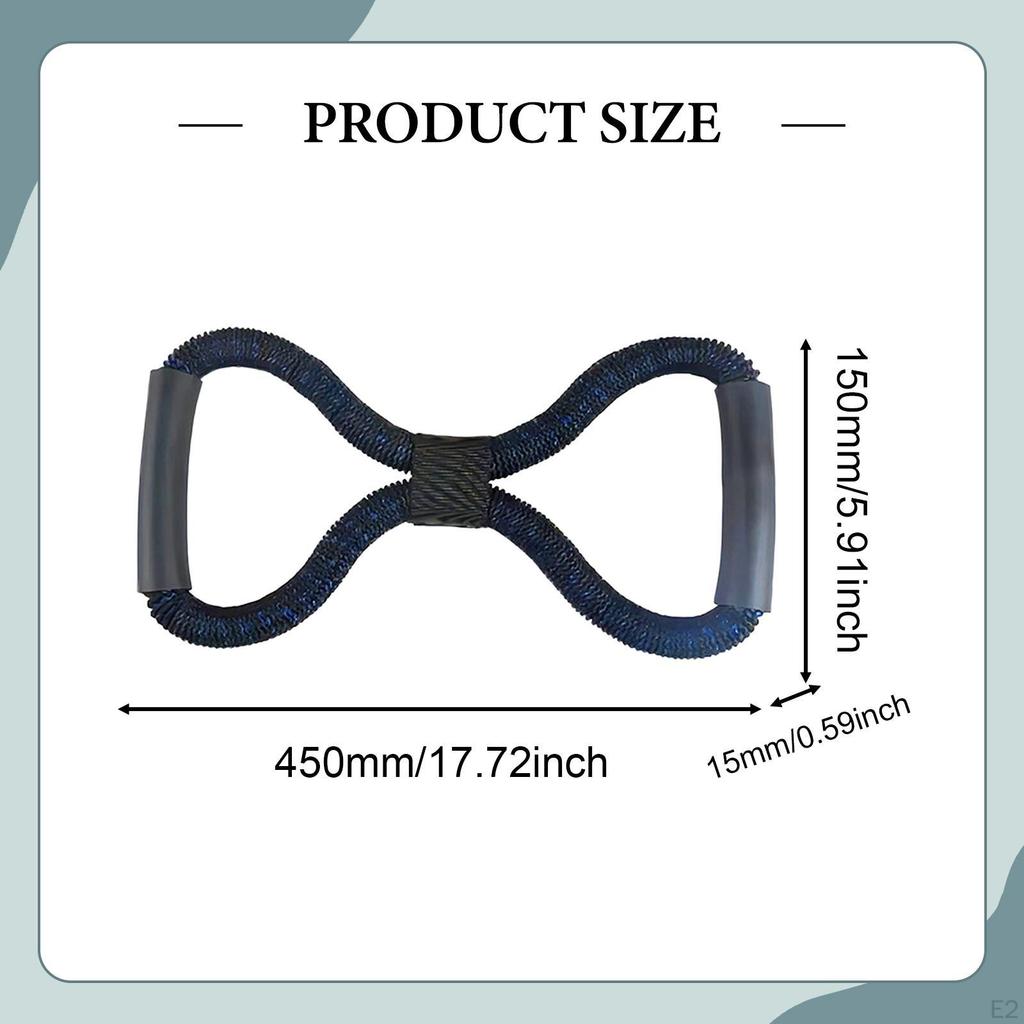 8 Shape Resistance Band Arm Exerciser Foot Leg Hand Stretcher for Men Women Fitness Pull Rope