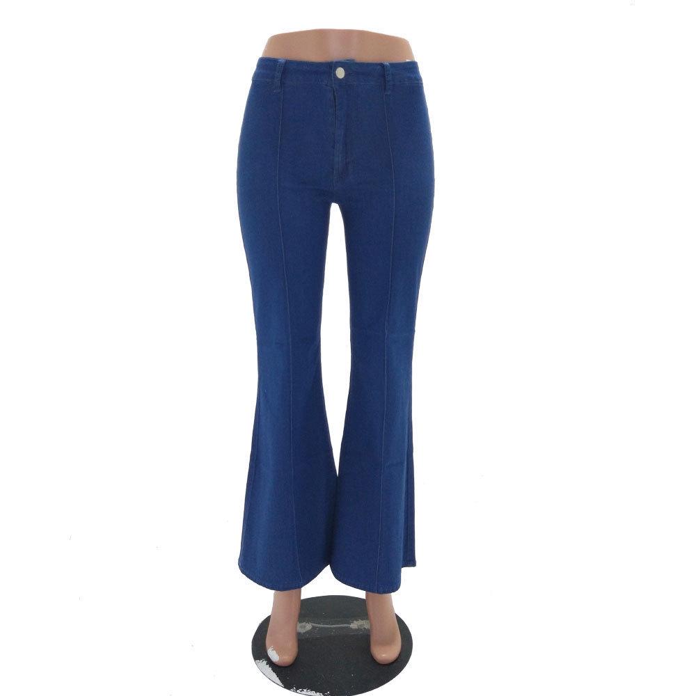 2022 Women's Bell Bottom Denim Long Pants - In Stock Spring Collection