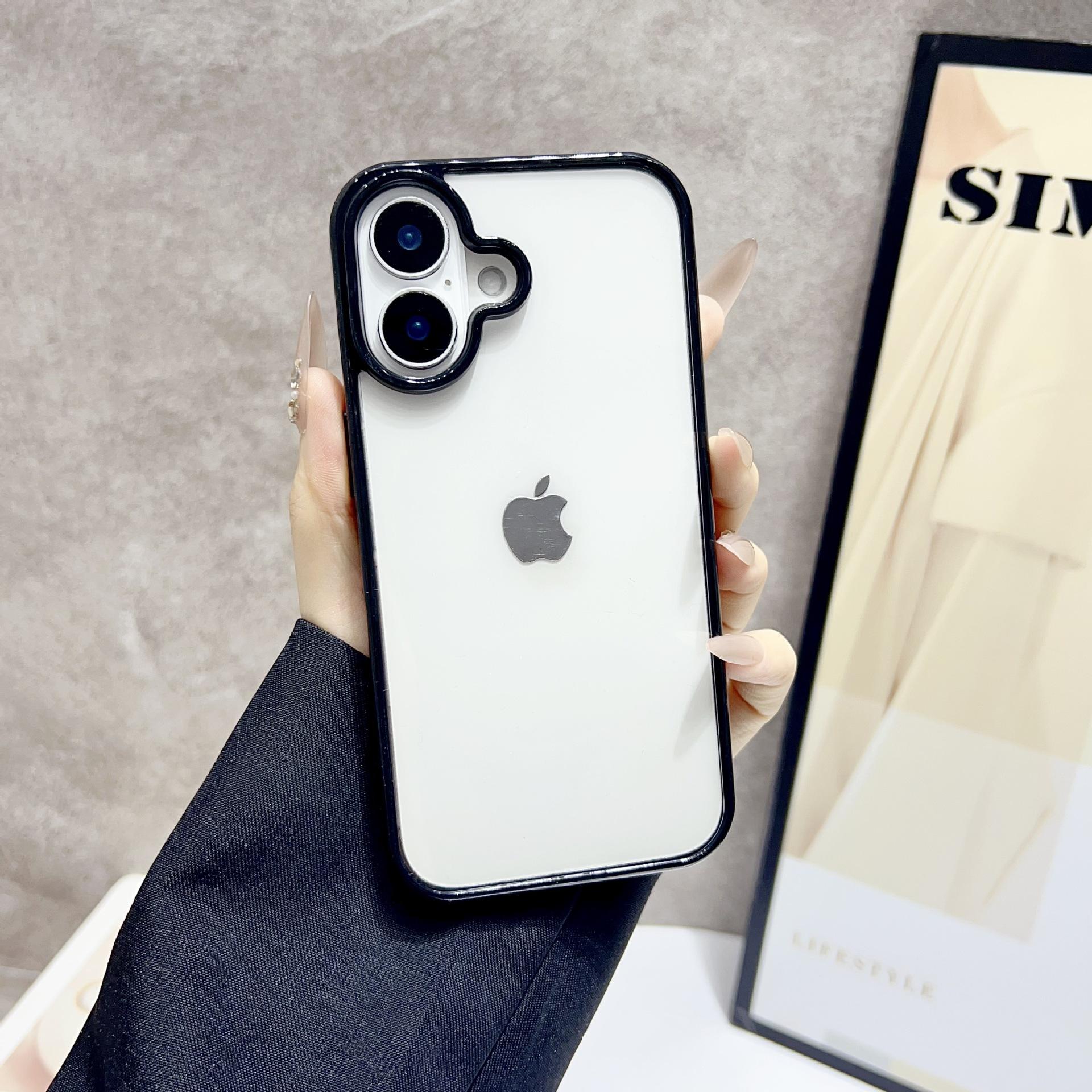 

Applicable To Apple 16 Transparent Mobile Phone Case Iphone15 Acrylic Two In One Protective Case 16E Anti Fall Promax Apple 17PROMAX