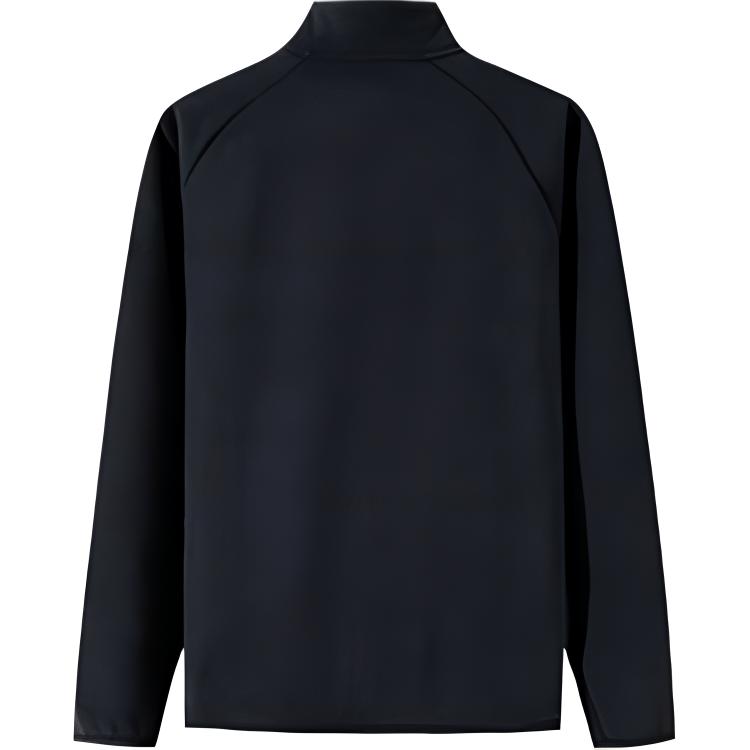 Anta Warm Stand Collar Sports Knitted Sweater Men Tops Basic-Black 952447702-3